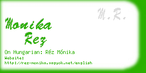 monika rez business card