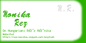 monika rez business card